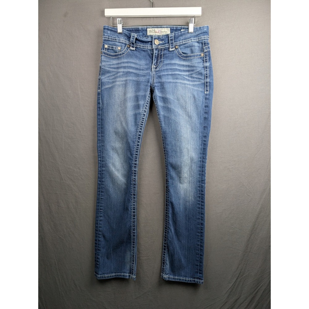 BKE Payton Slim Bootcut Jeans Blue Denim Womens 27R Mid Rise Medium Wash